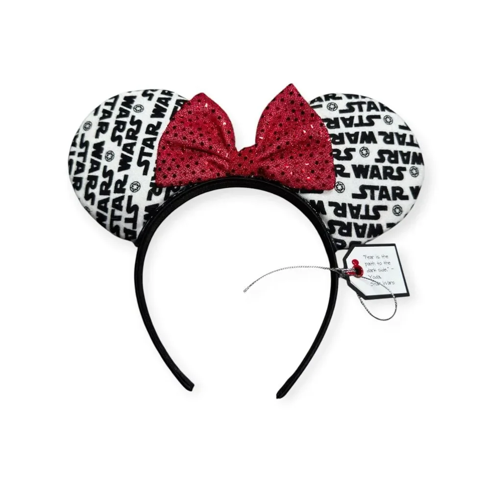 Star Wars Sequin Bow Mouse Ears Headband Adult Child Theme Park Accessories